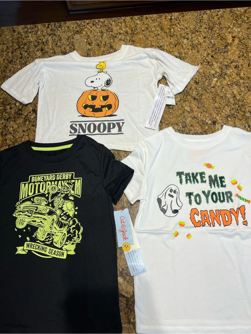 Snoopy White Kids Halloween T-Shirt - Peanuts
